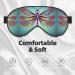 Shop Cute Dragonfly Pattern Double-Sided Eye Mask | Adjustable Comfort Blindfold - Light Blocking Sleep Mask - Buy Online on GoSupps.com