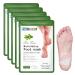 CGBOOM 5 pairs Peeling foot masks foot masks caring calluses and dead skin removal foot mask antiaging exfoliating foot peeling spa for women and men classic tea tree oil