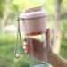 OUOUMUF Protein Shaker 700ml - BPA-Free Durable & Odor-Neutral Cup for Creamy Fitness Shakes - Modern Transparent Pink Design - Buy Online on GoSupps.com