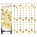 50 Pcs Artificia Pearl String for Floating Candles Vases Centerpieces, Gold Faux Pearl Beads String Vase Filler for Wedding Table Centerpieces Party Decor.