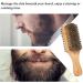 Double-Sided Men's Beard Brush with Solid Wood Handle - Facial Hair and Mustache Grooming Comb - Buy Online on GoSupps.com