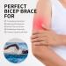 FEATOL Bicep Tendonitis Brace | Compression Sleeve Support for Pain Relief | Upper Arm Wrap for Men & Women | Gray Large - Buy Online on GoSupps.com