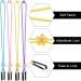 Kids Mask Lanyard Set: Adjustable Length Face Mask Holder for Kids - 4pcs Multicolored Safety Lanyards - Buy Online on GoSupps.com
