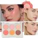 Eyeshadow Blushs | Six-Color Blushs Makeup Palette Matte Eyeshadow and Blushs Makeup Easy-to-Color for Party Prom Wedding Bar Dating Hersil - Buy Online on GoSupps.com