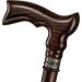 Extra Long Handmade Ergonomic Walking Cane for Tall Men - 39 Inch Walnut Stylish Carved Wood Fashionable Stick - Buy Online on GoSupps.com
