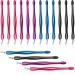 Cuticle Trimmer Professional Cuticle Pusher V Shaped Cuticle Remover Manicure Dead Skin Removal Tool Toe Nail Care for Home and Nail Shop (12Pcs)