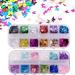 CHUANGOU 24 Color 3D Butterfly Nail Glitter & Sequins | Holographic Nail Art & Body Glitter for International Shipping - Buy Online on GoSupps.com