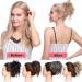 XXL Hair Part Extensions Bun Tie - Smooth Updos for Women - 45g Silver Gray - International Shipping Available - Buy Online on GoSupps.com