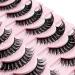 CNMTCCO 10 Pairs Russian Strip False Eyelashes - Natural Fluffy Wispy D Curly Faux Mink Lashes - Reusable Fake Lashes for Fashionable Eyes - Buy Online on GoSupps.com