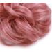 Thick Ash Pink Hair Donut Scrunchie - Wavy Curly Messy Hairpiece for Updo and Ponytail - Buy Online on GoSupps.com