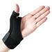 Compression Reversible Thumb & Wrist Stabilizer Splint for BlackBerry Thumb Trigger Finger Pain Relief Tendonitis Sprained Carpal Tunnel Stable Lightweight Breathable One Size Left