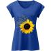 Short Sleeve T Shirts Clothing Woman T-Shirt Casual Black Clothing Top Women's Floral Pattern for Women Crop Tops Shirt Shirts Top Women's Summer Tank Top 5-blue M - Buy Online on GoSupps.com