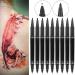 10 PCS Tattoo Marking Pen Set - Double Head Temporary Marker for Body Art & Piercing - Skin Safe Tattoo Design Pen in Black - Buy Online on GoSupps.com