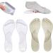 Plantar Fasciitis Insoles for Women - Arch Support Inserts for Sandals & Flip-Flops | Self-Adhesive Gel Cushions | Pain Relief for Flat Feet - 2 Pairs Size L - Buy Online on GoSupps.com