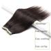 Silk-Co Tape Extensions | 40cm Remy Real Hair | Dark Brown | 20 Pieces 4cm Wide 2.5g Each - Buy Online on GoSupps.com