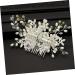 Housoutil Crystal Hair Clips Rhinestone Barrettes Pearl Hair Comb Diy Wedding Hair Accessories Bride Hairstyles Wedding Headpiece for Bride Wedding Hair Clips Crystal Hair Comb Women Hairpin - Buy Online on GoSupps.com