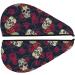 Hair Towel Wrap - Quick Drying Turban with Button | Roses Skulls Design | Perfect for All Hair Types - Buy Online on GoSupps.com