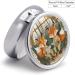 Round Foxes Reading Pill Box - 3 Compartment Medicine Organizer | Portable Decorative Metal Pill Case - Buy Online on GoSupps.com