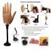 Flexible Silicone Practice Hand for Acrylic Nails - Life Size Female Mannequin Hand with Stand for Nail Art Practice (3# Left Hand) - Buy Online on GoSupps.com