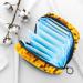 Menstruation Pad Bag with Zipper | Women's Napkin & Tampon Bag - Bee & Yellow Flower Design - Buy Online on GoSupps.com