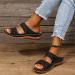 Lausiuoe Women's Orthotic Arch Support Walking Sandals - Size 8.5 Black - Buy Online on GoSupps.com