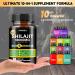 Shilajit Capsules 18000mg (60 Capsules) 10 in 1 - Shilajit Extract with Ashwagandha Rhodiola Rosea Panax Ginseng Cordyceps Turmeric Ginkgo Fulvic Acid Trace Minerals Supplement Gluten Free 60 Count (Pack of 1) - Buy Online on GoSupps.com