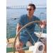 COOFANDY Men's Cotton Linen Set: Henley Shirt & Beach Shorts - Deep Blue XXL - Buy Online on GoSupps.com