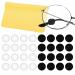 Lurrose Jewelry 20 Pairs Silicone Eyeglass Ear Grips Round Eyeglass Holders With Cleaning Cloth Frame Grips For Eyeglasses