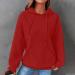 oelaio Oversized Hoodies for Women Trendy Casual Long Sleeve Cable Knit Pullover Cozy Sweaters Sweatshirt Chunky Drawstring Red Medium - Buy Online on GoSupps.com