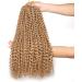 Xtrend Passion Twist Hair - 7 Packs 61cm Bohemian Braids for Distressed Locs Brown Water Wave Crochet Braiding Hair Synthetic Fiber 18 Strands/Pack (27#) - International Shipping Available - Buy Online on GoSupps.com