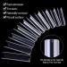 Kalolary 500PCs Extra Long Transparent C Curve Nail Tips XXL Coffin Shape French Fake Nails for Nail Art & Manicure - Buy Online on GoSupps.com