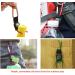 Liwein 12-Piece Mini Compass Carabiner Hook Set - Portable Buckle Keychain for Hiking Camping & Travel - Buy Online on GoSupps.com