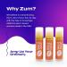 Zum Tangerine Kiss Stick (Pack of 3) - Organic Sunflower Seed Oil, Beeswax, Shea Butter, Essential Oils - 0.15 oz - Buy Online on GoSupps.com