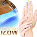 OVLUX 128W UV LED Nail Lamp - Rapid-Curing Gel Nails Dryer for Manicures/Pedicures - Dual-Voltage - Extra-Long Cable - Professional Gel Lamp for Homes/Salons - Gold - Buy Online on GoSupps.com