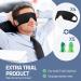Buy 3D Memory Foam Sleeping Eye Mask & Powder Puff Touch Mask - Ultimate Light Blocking Blackout Blindfold for Travel & Sleep - Buy Online on GoSupps.com
