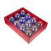Ciieeo Xmas Party Supply 1 Box Christmas Ball Pendant Ornament Holiday Bauble Pendant Xmas Supply Ball Christmas Balls Blue 7X8X9CM