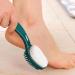 Anulely Foot Scrubber Brush 2 in 1 Multifunctional Foot Care Tools Comfortable Anti-Slip Bathroom Accessories Gentle Callus Remover for Feet Pumice Stone for Feet Green - Buy Online on GoSupps.com