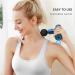 Comfier Mini Massage Gun for Athletes - Lightweight Deep Tissue Massager with 4 Heads, USB Charging - Quiet & Anti-Slip Design - Blue - Buy Online on GoSupps.com