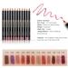 Lip Liner Pencil Set 12 pcs/Set Long Lasting Matte Waterproof Lipliner Pen Set with 12 Colors Define Lips for a Fuller Look - Buy Online on GoSupps.com