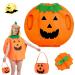 Halloween Pumpkin Costume Suit Halloween Costume Pumpkin with Pumpkin Basket and Hat Costume Pumpkin Outfit Pumpkin Cosplay Party Clothing Pumpkin Costume Adult for Halloween Party Cosplay Fancy