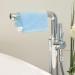 Zollner 10 Set Washing Gloves - Strong & Soft 16x21 cm Washcloths in Light Blue - Hotel Quality Machine Washable up to 60 C Practical Hanger - Buy Online on GoSupps.com