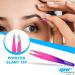 YNR Fine Point Slant Tweezers Women and Men Splinter Ticks Facial Chin Hair Brow and Ingrown Hair Removal Set Sharp Needle Nose Pluckers - Buy Online on GoSupps.com