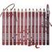 Lot de 12 crayons l vres imperm ables avec couvercle longue dur e et imperm able crayon l vres naturel Lip Liner Set (12 Set) 12 1 g (Lot de 1) - Buy Online on GoSupps.com