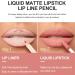 2PCS Lip Liner and Lipstick Set - Long Lasting Waterproof Lip Stain - Highly Pigmented Lip Makeup Kit for Daily & Holiday Gifts - Buy Online on GoSupps.com