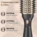 Bizcasa 1200W 4-in-1 Hot Air Brush - Professional Round Brush for Effortless Hairstyles | 3 Temperatures & 2 Wind Strengths | Ions Hair Dryer Black - Buy Online on GoSupps.com