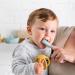 Nattou Baby Toothbrush Set - 2 Finger Toothbrushes for Babies & Toddlers BPA-Free Silicone Protective Cover - Blue - Buy Online on GoSupps.com