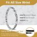 Jeracol Titanium Magnetic Bracelet for Women - 3500 Gauss Magnets, Adjustable Wristband, Removal Tool - Silver - Buy Online on GoSupps.com