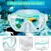 Supertrip 2023 Snorkeling Gear Set - Anti-Fog Tempered Glass Mask for Adults in Lake Blue - Buy Online on GoSupps.com