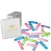 Hair -like hair clips rectangular (20 pieces | glitter | 3.9cm) for girls including box for storage (box color: white)