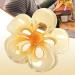 Nubamzy Flower Clips for Hair - Acrylic Strong Hold Hair Clip - Hair Styling Accessories Non-Slip Hair Clips Womens Hair Barrettes for Woman and Girls Yellow - Buy Online on GoSupps.com